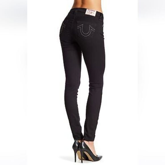 True Religion Women's Curvy Skinny Fit Stretch Jeans Size 27 - Picture 2 of 7